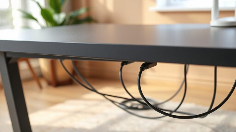 magnetic cable covers edge mounted