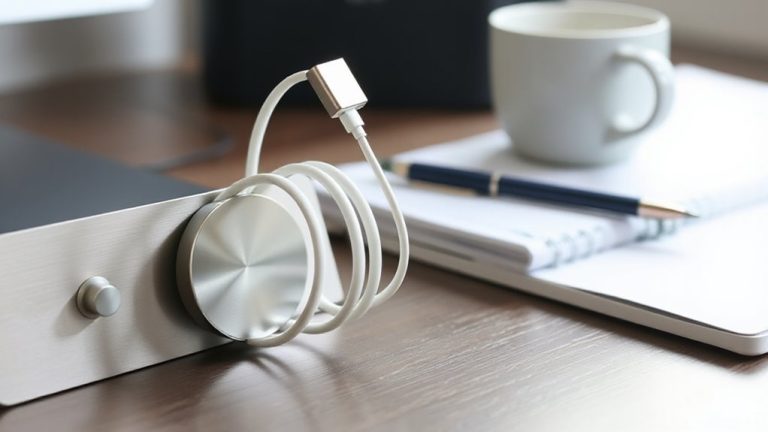 magnetic cable dock storage