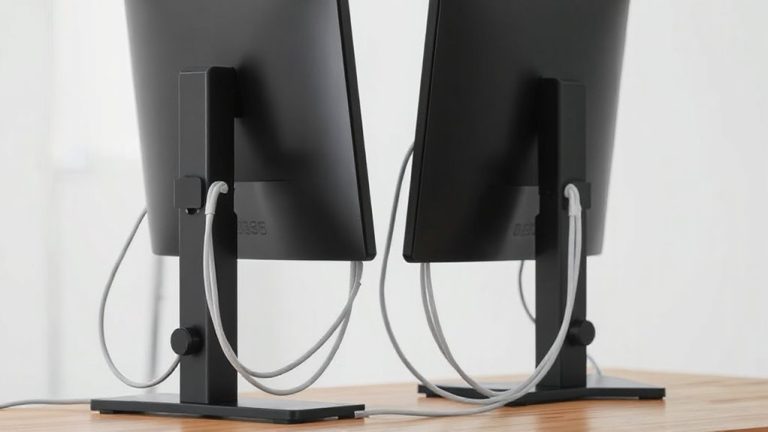 magnetic cable organizers on metal stands