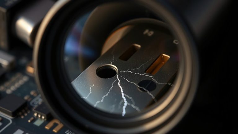 magnification reveals usb c micro cracks