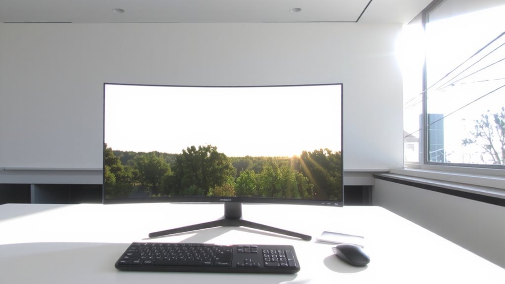 matte monitors reduce glare