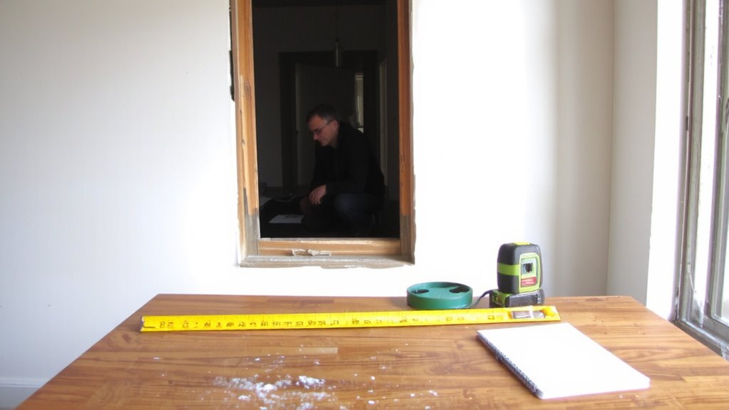 measure the rough opening