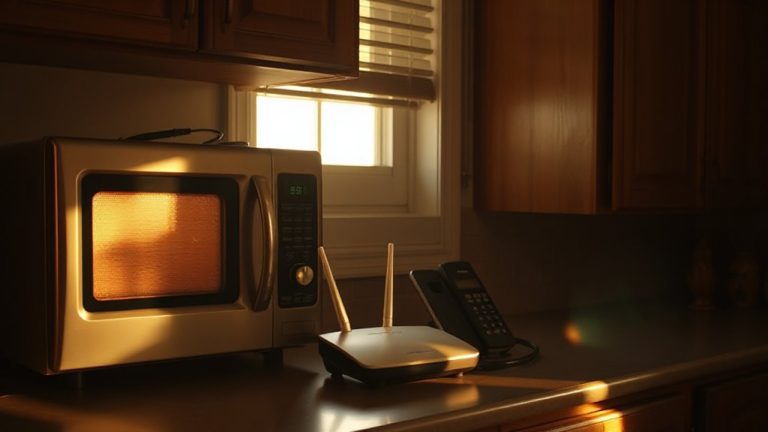microwave and phone interference
