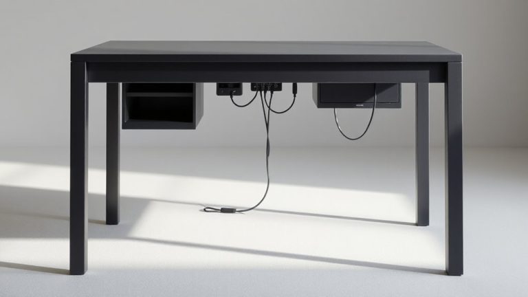 minimalist desk cable management