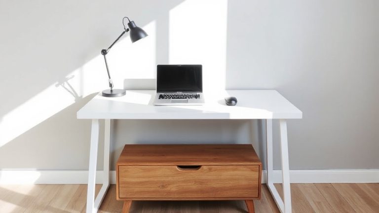 minimalist desk for efficiency