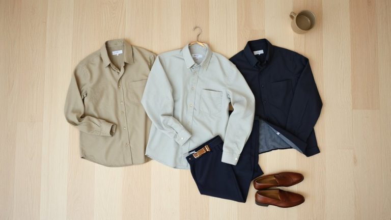 minimalist virtual meeting wardrobe