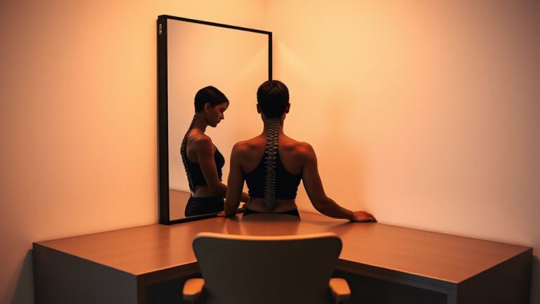 mirror boxes enhance posture