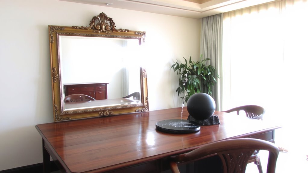 mirror placement for light and chi