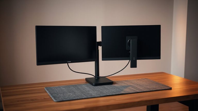 monitor arm desk alignment