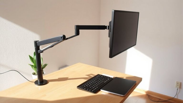 monitor arm desk optimization
