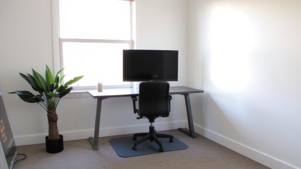 monitor at eye level