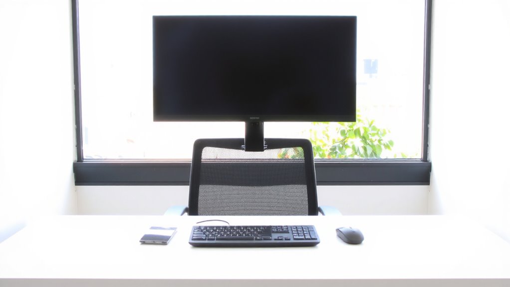 monitor at eye level