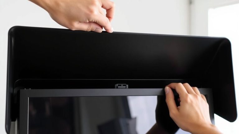 monitor hood installation steps