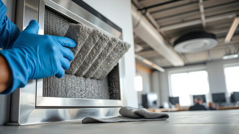 monthly dust filter cleaning