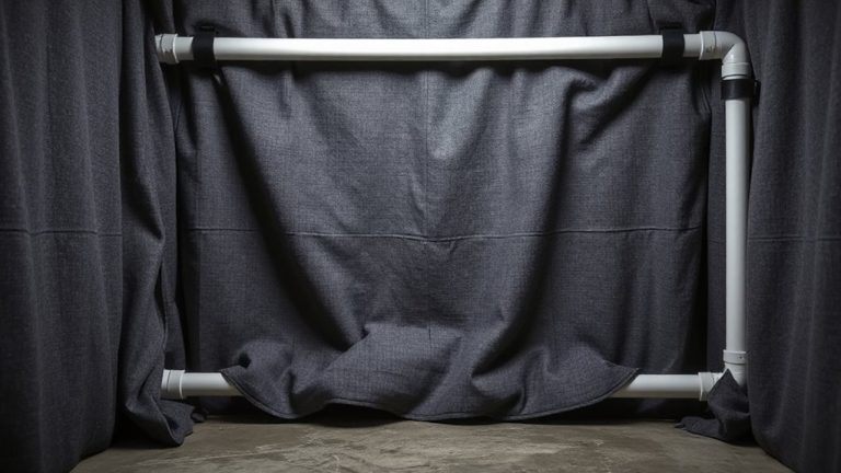 moving blankets on pvc frame