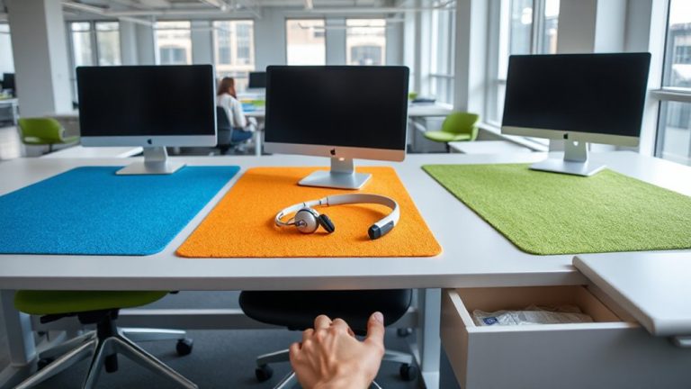 multi user hot desking labels