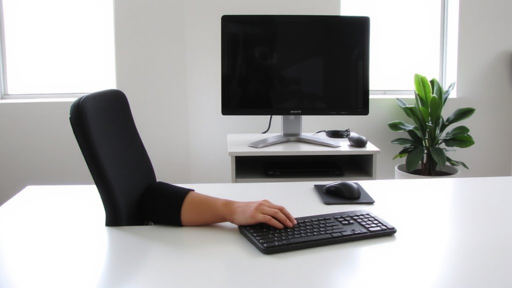 neutral wrist positioning setup