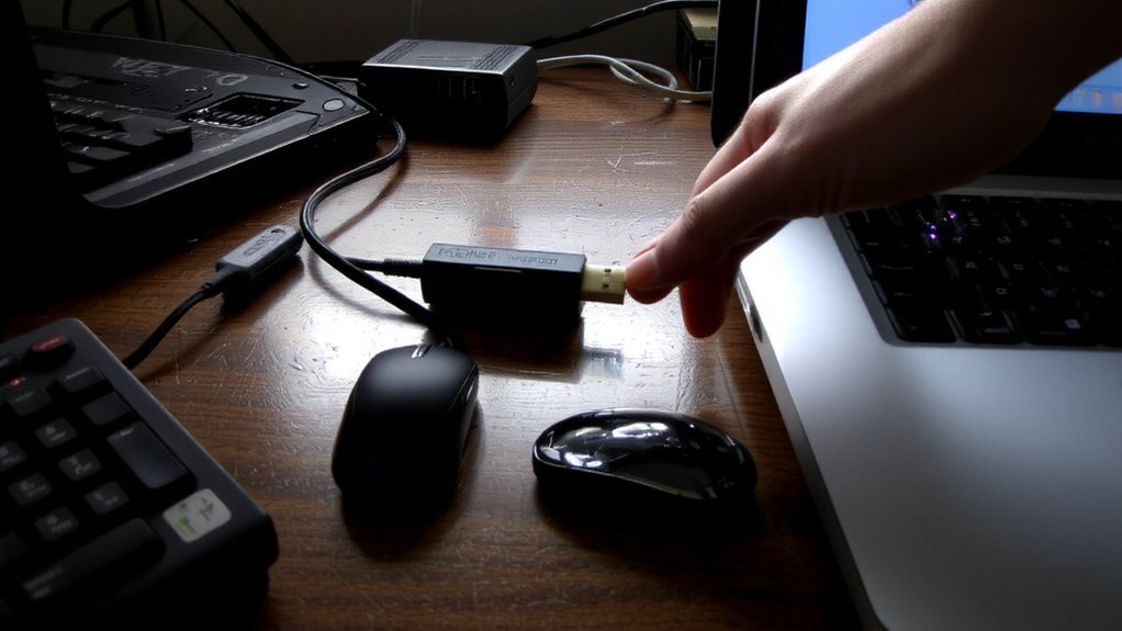 old peripherals may store passwords