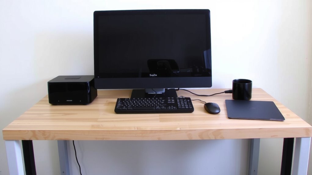 optimal desk height setup