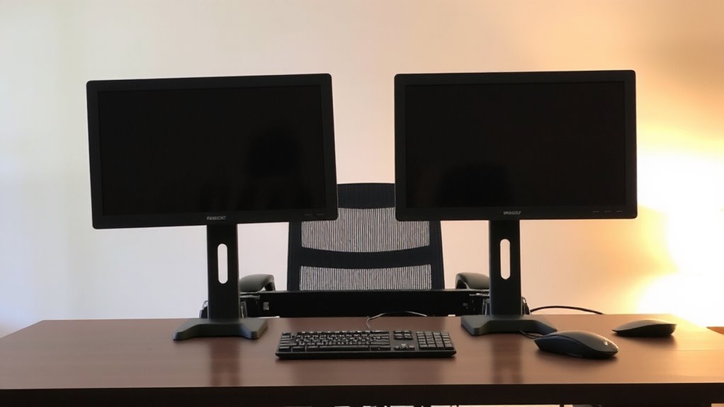 optimal monitor placement for ergonomics