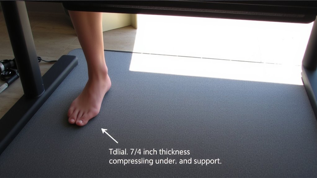 optimal thickness for standing