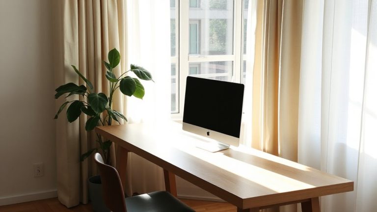 optimal window away desk positioning