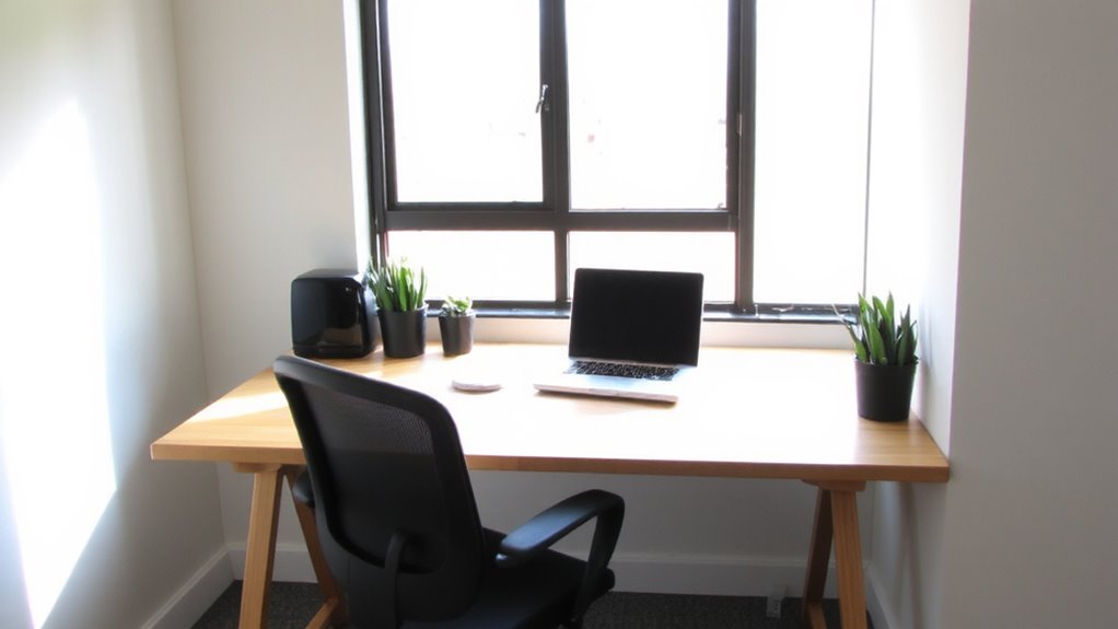 optimize desk for natural light