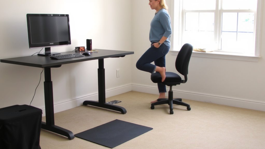 optimize standing desk ergonomics