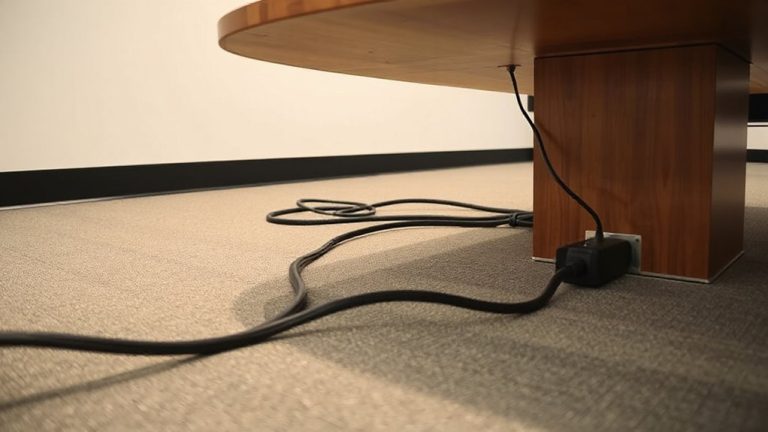 plan desk cable management