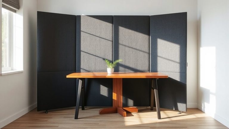 portable sound absorbing desk screens