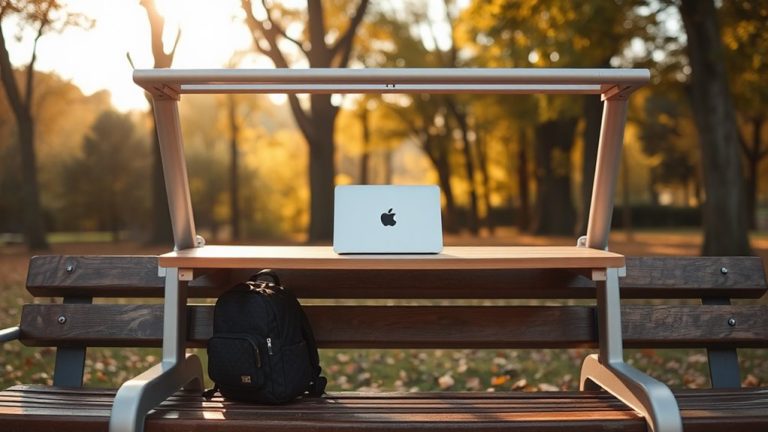 portable standing desks on the go