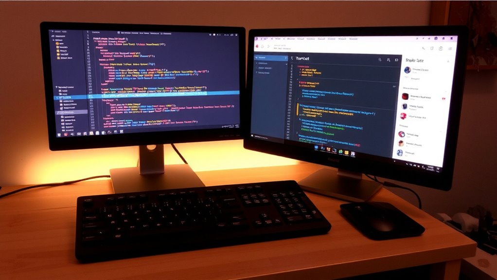 position browsers beside ide