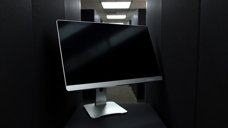 position monitors away from hallways
