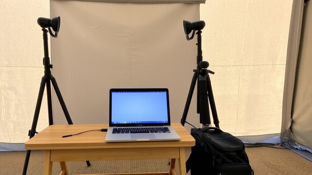 professional virtual background setup