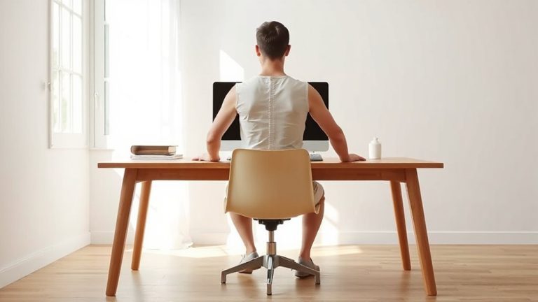 proper posture for desk sitting
