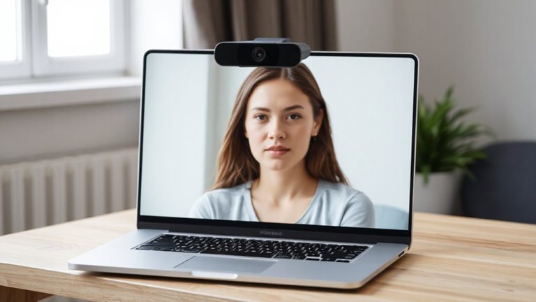 proper webcam placement prevents nose focus