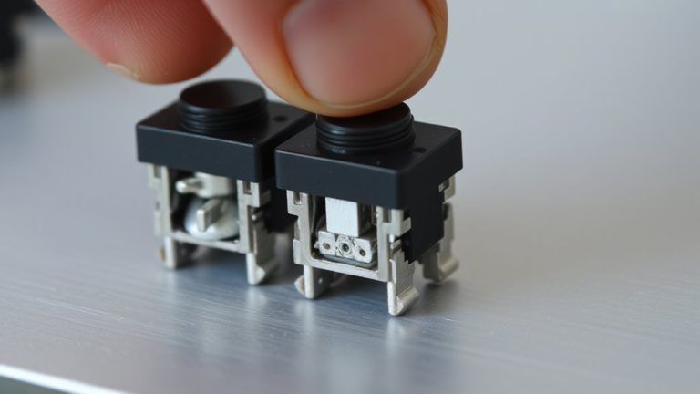 quiet responsive tactile switches