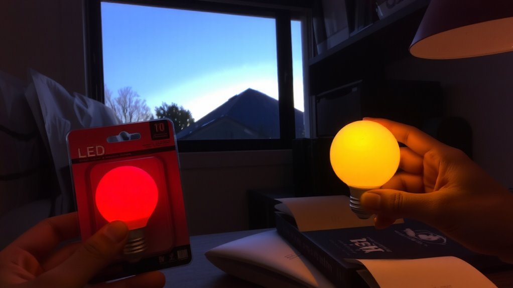 red amber led safety