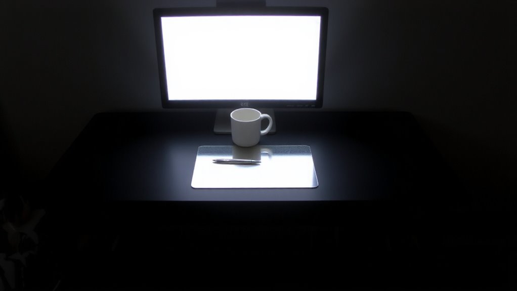 reflective mats boost desk brightness