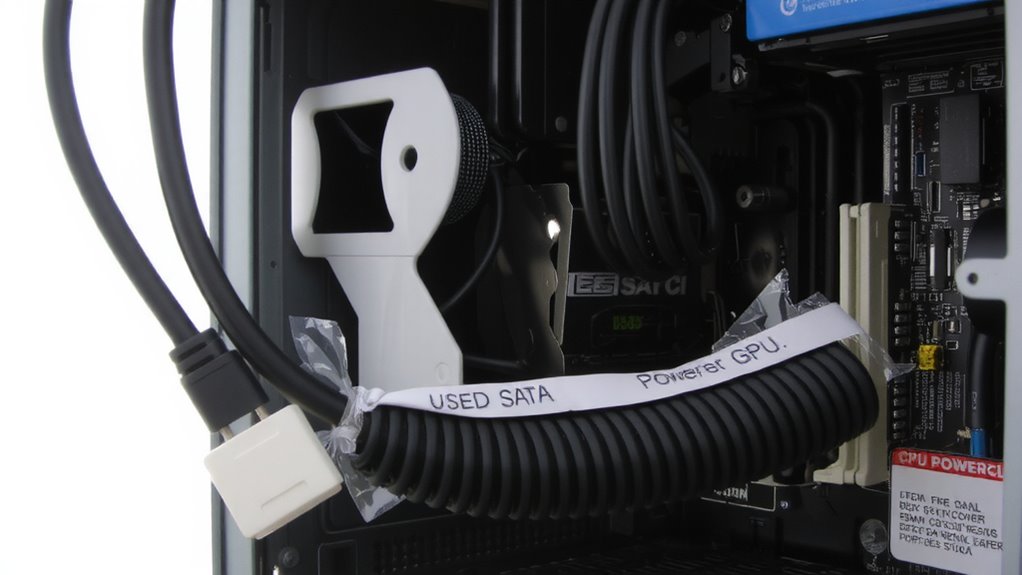 remove unused cables carefully