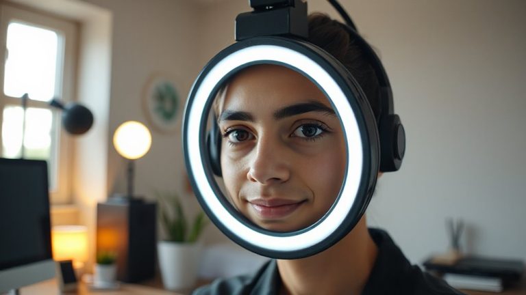 ring light key lighting setup