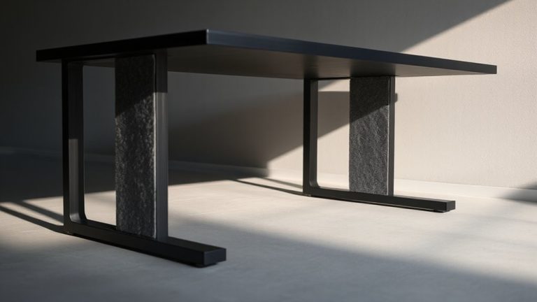 rubber and felt desk treatment