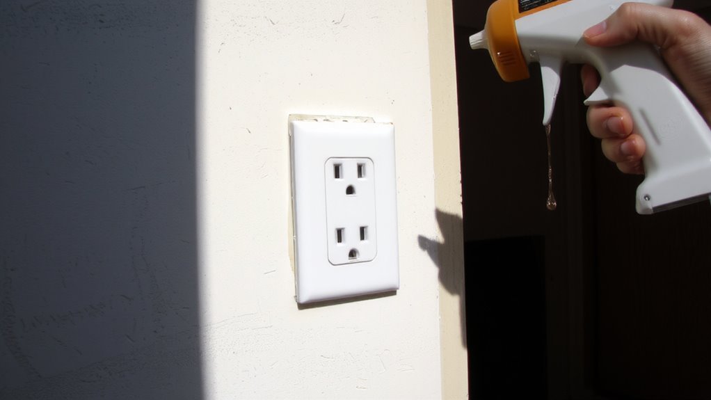 seal outlet gaps acoustically