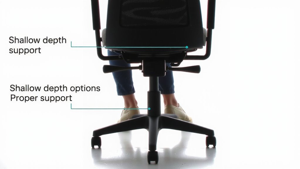 seat depth affects spinal health