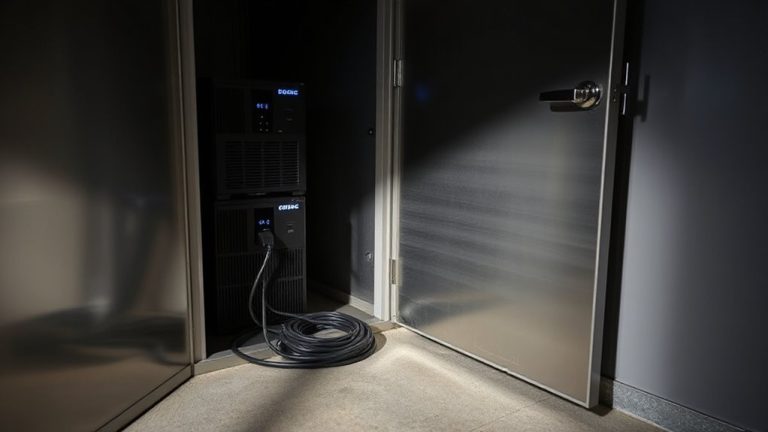 secure external battery storage