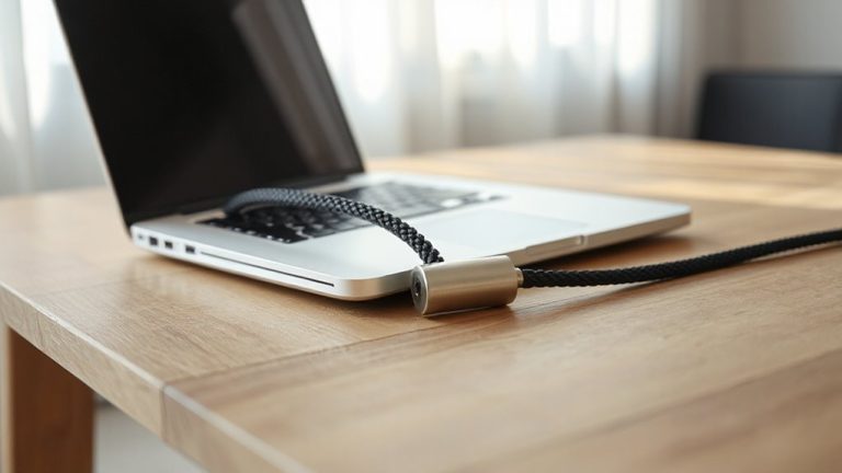 secure laptop with lock