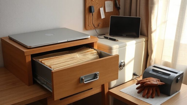 secure physical documents at home