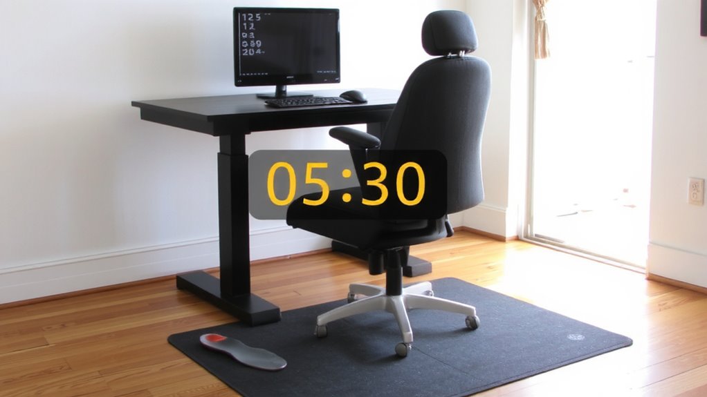 set up ergonomic timer