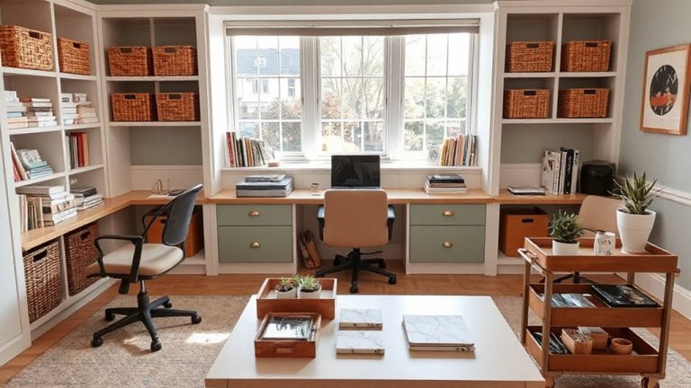 shared home office storage