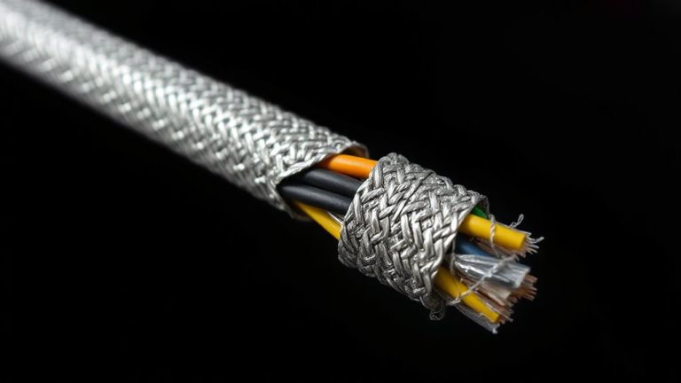 shielded braided sleeves reduce emi